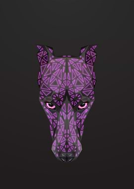 Doberman Pinscher Lowpoly
