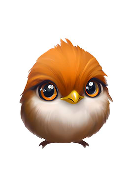 Cute Orange Bird