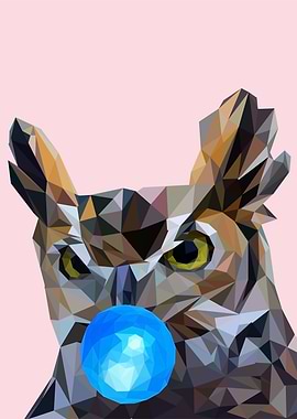 Owl bubblegum animal