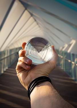 Lensball and Spiral Bridge