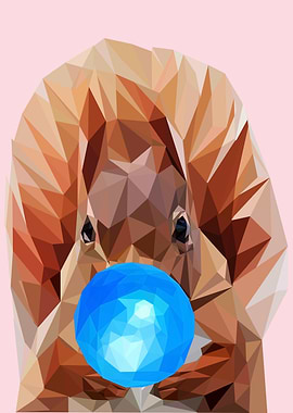 squirrel bubblegum animal