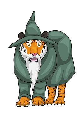 Tiger Wizard Hat