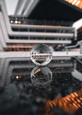 Lensball Reflection Vienna