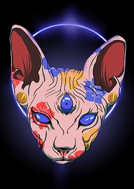 Three Eyed Sphynx Cat