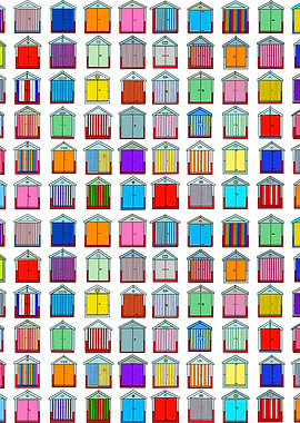 Rows Of Beach Huts