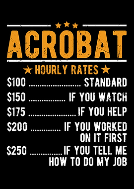 Acrobat Hourly Rates