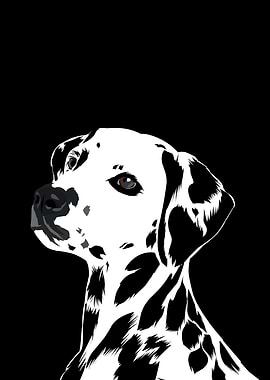 Dalmatian in vector