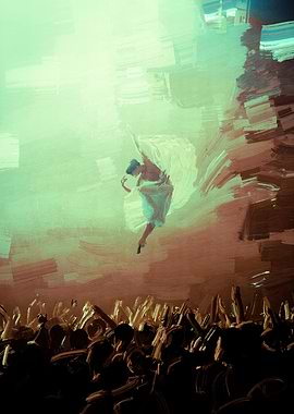 Surreal Ballet Painting