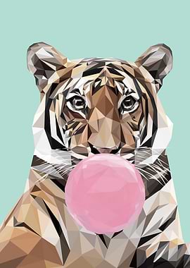 bubblegum animal tiger