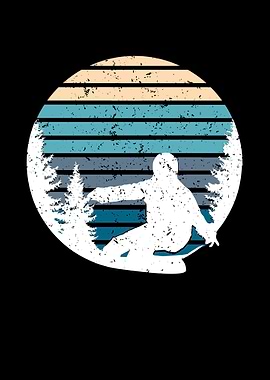 Pine Tree Snowboard Art