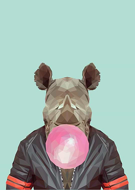 bubblegum animal rhino