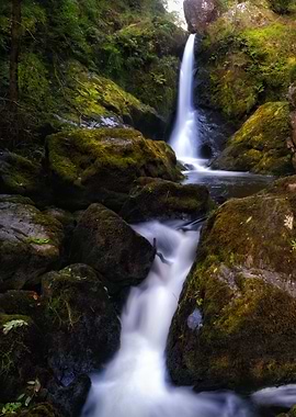 Amazing double waterfall