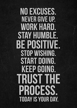 Trust the process motivate