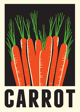 Minimal Carrot Poster