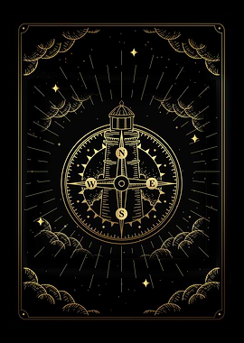Tarot lighthouse compass