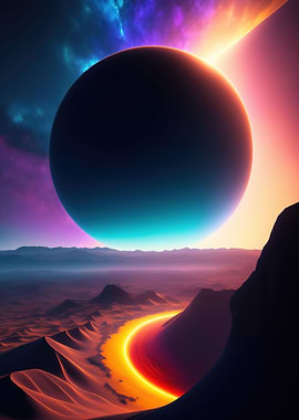 beautiful space poster