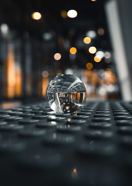 Lensball on Lego Bench