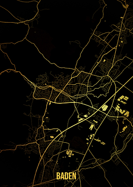 Baden gold map