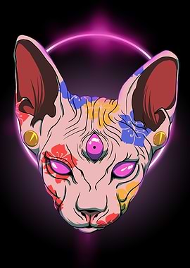 Three Eyed Sphynx Cat