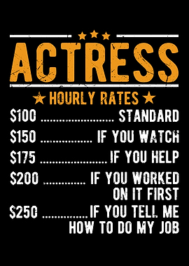 Actress Hourly Rates