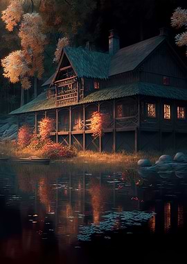 Beautiful riverside cabin