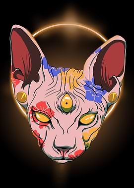 Three Eyed Sphynx Cat