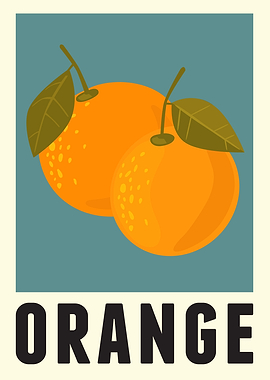 Minimal Orange Poster
