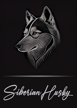 Siberian Husky Portrait