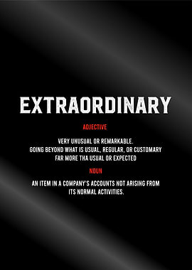 extraordinary definition