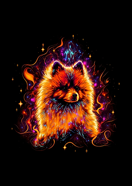 Fire Elemental Pomeranian