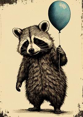 Raccoon Balloon Animal