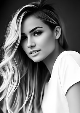 Girl in a white Tshirt