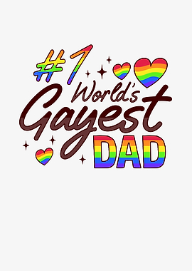 Gay Dad Pride LGBTQ Father