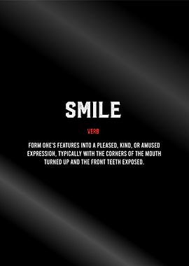 smile definition poster