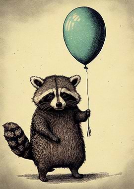 Raccoon Balloon