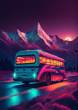Synthwave Bus