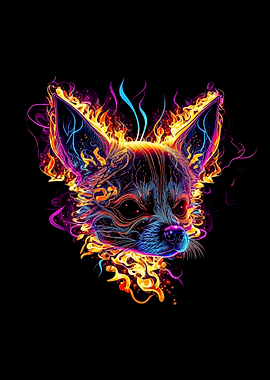 Fire Elemental Chihuahua