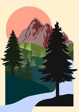 Sunrise Mountains forest