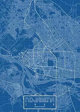 NDjamena Map Blueprint
