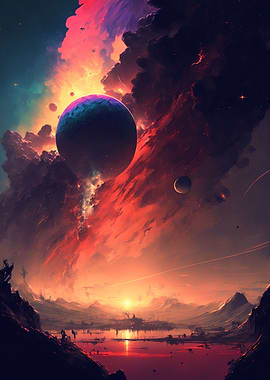 Dreamy Surreal Sunset