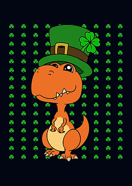 Dinosaur St Patricks Day