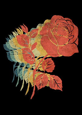 Rose Petal Beautiful Retro