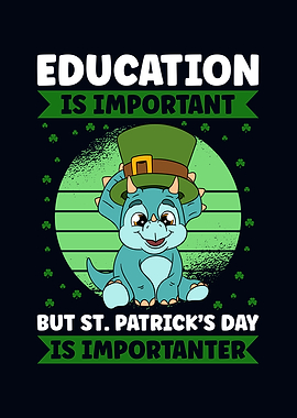 Dinosaur St Patricks Day