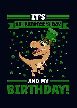 Dinosaur St Patricks Day