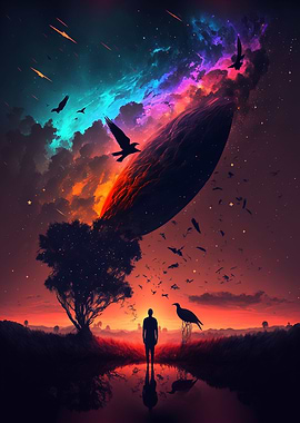 Dreamy Surreal Sunset