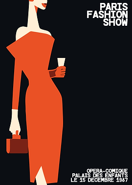 Paris Fashion Show Poster