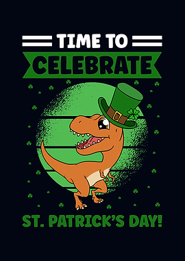 Dinosaur St Patricks Day