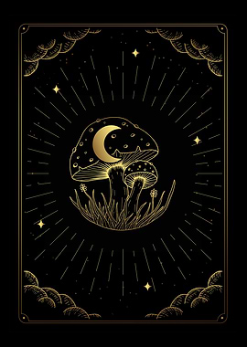 Tarot the moon toadstool