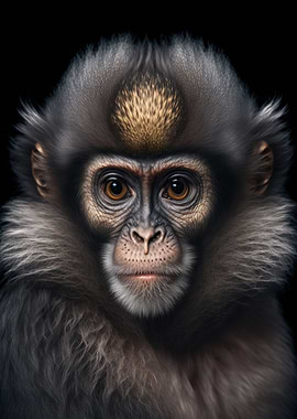 Majestic Monkey Portrait
