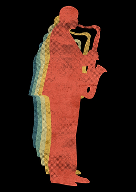 Saxophone Playing Man